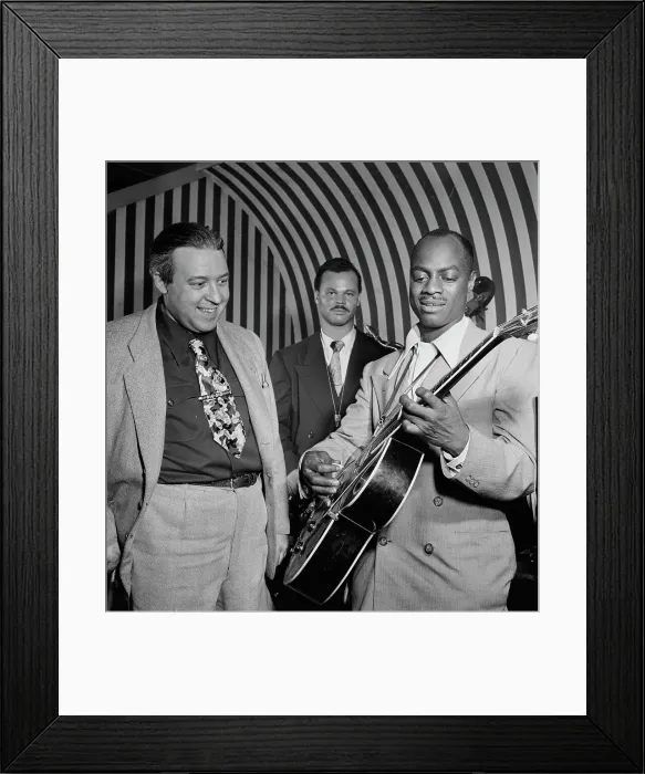 Framed Print : Portrait of Hugues Panassié and Tiny Grimes, New York, N.Y. 1946. Creator: William Paul Gottlieb Framed Print : Portrait of Hugues Panassié and Tiny Grimes, New York, N.Y. 1946. Creator: William Paul Gottlieb