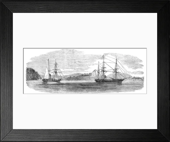Framed Print : Bombardment of Bomarsund, 1854. Creator: Unknown Framed Print : Bombardment of Bomarsund, 1854. Creator: Unknown