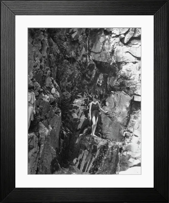 Framed Print : Tonetti, Miss, at Sneding's Landing, 1921 June 7. Creator: Arnold Genthe Framed Print : Tonetti, Miss, at Sneding's Landing, 1921 June 7. Creator: Arnold Genthe