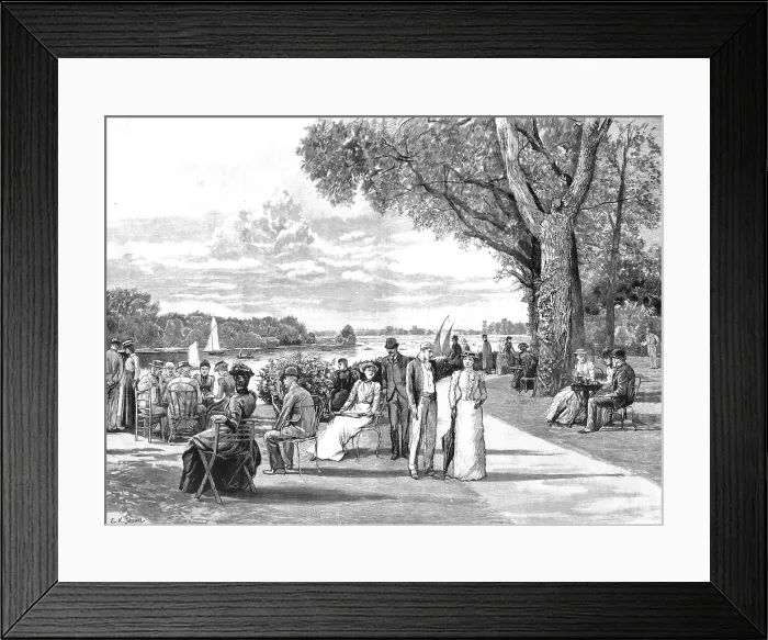 Framed Print : The Albany Club, Kingston-on-Thames, 1891. Creator: Edward Killingworth Johnson Framed Print : The Albany Club, Kingston-on-Thames, 1891. Creator: Edward Killingworth Johnson