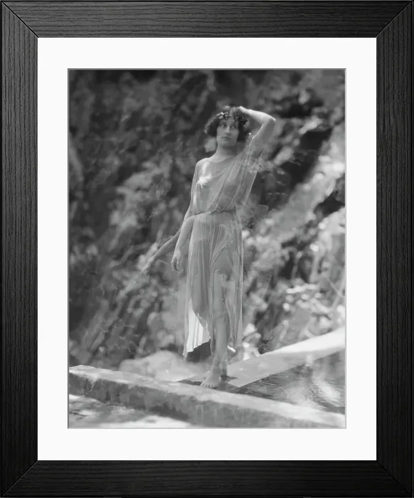 Framed Print : Tonetti, Miss, at Sneding's Landing, 1921 June 7. Creator: Arnold Genthe Framed Print : Tonetti, Miss, at Sneding's Landing, 1921 June 7. Creator: Arnold Genthe