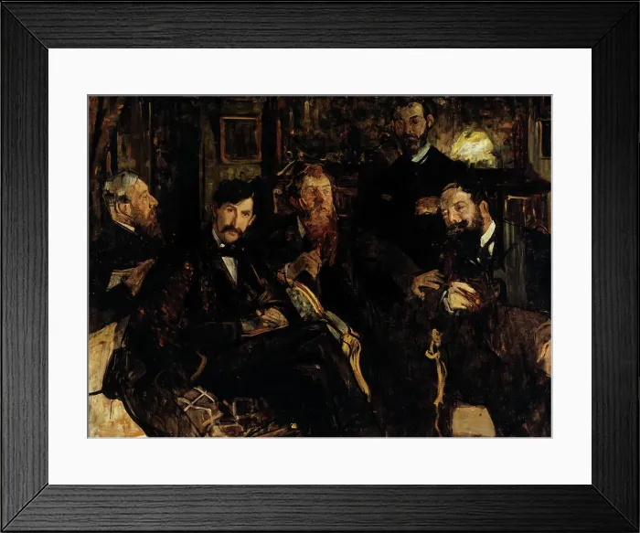 Framed Print : Les amis, c.1899. Creator: Lucien Simon Framed Print : Les amis, c.1899. Creator: Lucien Simon