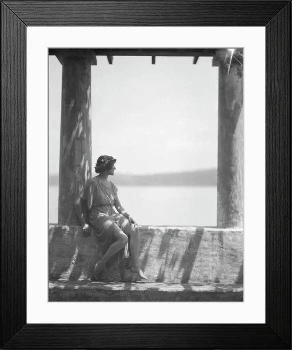 Framed Print : Tonetti, Miss, at Sneding's Landing, 1921 June 7. Creator: Arnold Genthe Framed Print : Tonetti, Miss, at Sneding's Landing, 1921 June 7. Creator: Arnold Genthe