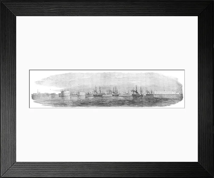 Framed Print : Reconnoitring at Cronstadt, 1854. Creator: Unknown Framed Print : Reconnoitring at Cronstadt, 1854. Creator: Unknown