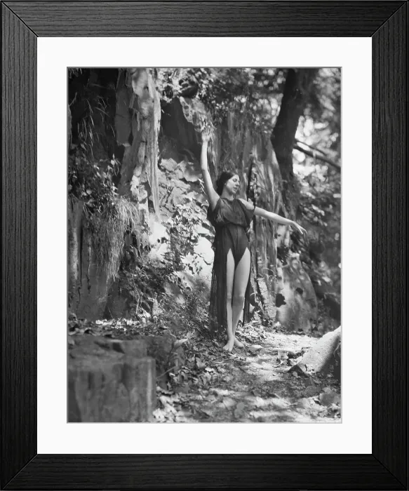 Framed Print : Tonetti, Miss, at Sneding's Landing, 1921 June 7. Creator: Arnold Genthe Framed Print : Tonetti, Miss, at Sneding's Landing, 1921 June 7. Creator: Arnold Genthe