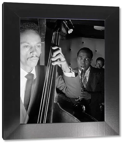 Portrait of Charlie Parker, Tommy Potter, and Max Roach, Three Deuces, New York, N.Y. ca.Aug. 1947. Creator: William Paul Gottlieb