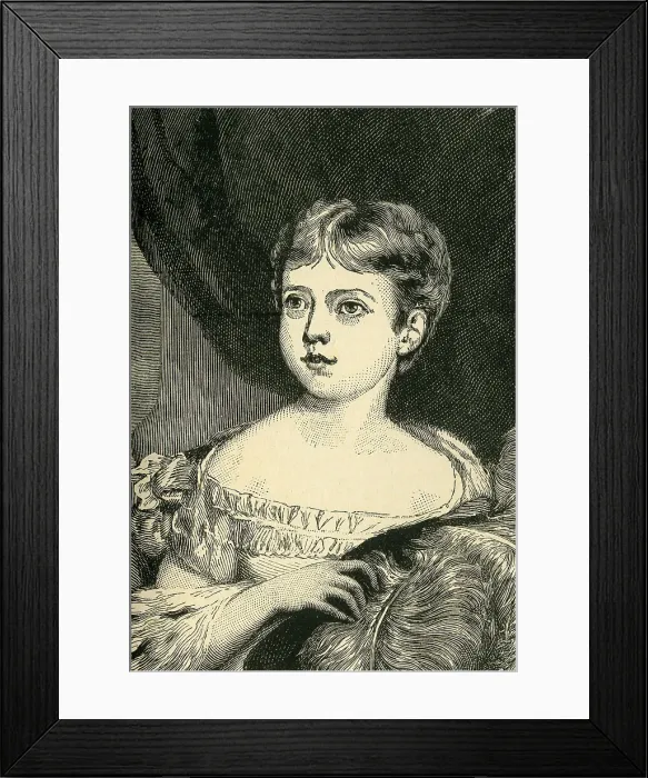 Framed Print : Her Majesty The Queen at the Age of Ten, (c1897). Creator: Unknown Framed Print : Her Majesty The Queen at the Age of Ten, (c1897). Creator: Unknown