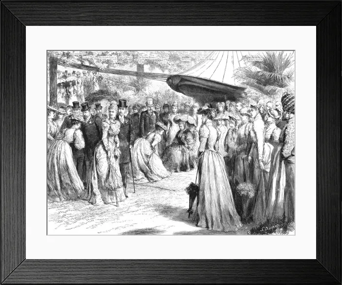 Framed Print : The Visit of the German Emperor - The Garden Party given at Marlborough House, 1891. Creator: G Durand Framed Print : The Visit of the German Emperor - The Garden Party given at Marlborough House, 1891. Creator: G Durand