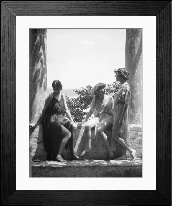 Framed Print : Tonetti, Misses, at Sneding's Landing, 1921 June 7. Creator: Arnold Genthe Framed Print : Tonetti, Misses, at Sneding's Landing, 1921 June 7. Creator: Arnold Genthe