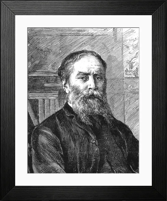 Framed Print : The Late Mr James Russell Lowell, 1891. Creator: Unknown