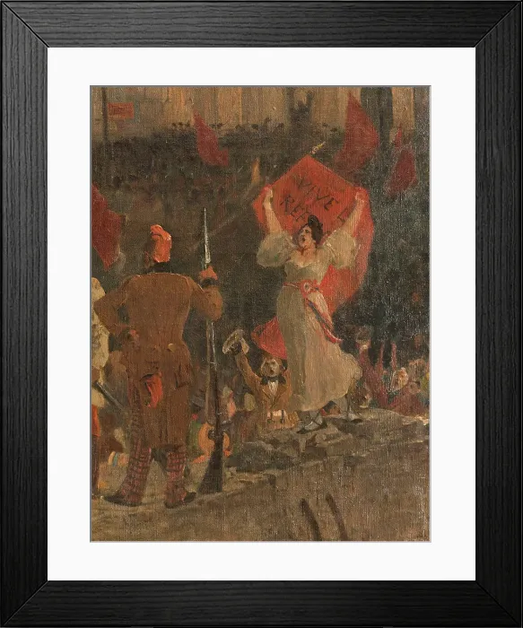 Framed Print : Proclamation de la République le 24 février 1848, c.1902. Creator: Jean-Paul Laurens Framed Print : Proclamation de la République le 24 février 1848, c.1902. Creator: Jean-Paul Laurens