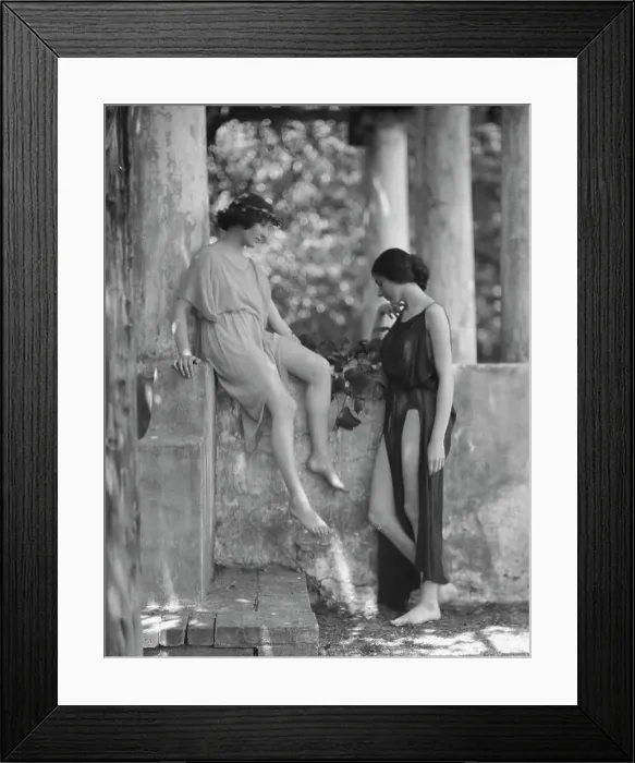 Framed Print : Tonetti, Misses, at Sneding's Landing, 1921 June 7. Creator: Arnold Genthe Framed Print : Tonetti, Misses, at Sneding's Landing, 1921 June 7. Creator: Arnold Genthe