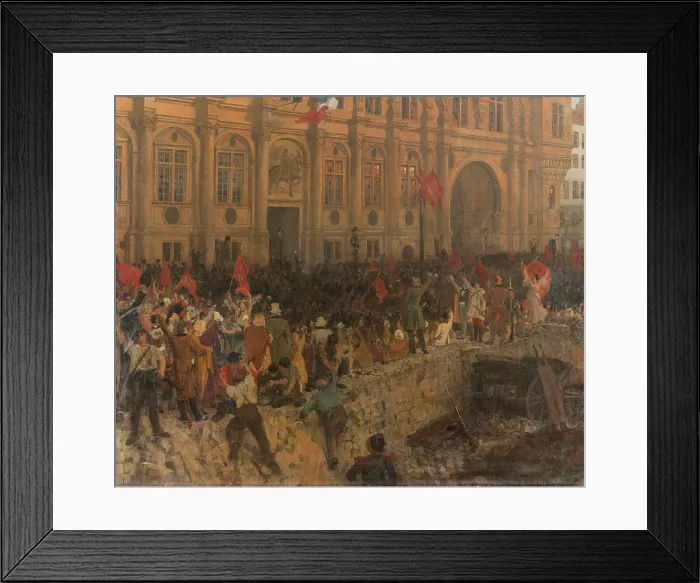 Framed Print : Proclamation de la République le 24 février 1848, c.1902. Creator: Jean-Paul Laurens Framed Print : Proclamation de la République le 24 février 1848, c.1902. Creator: Jean-Paul Laurens