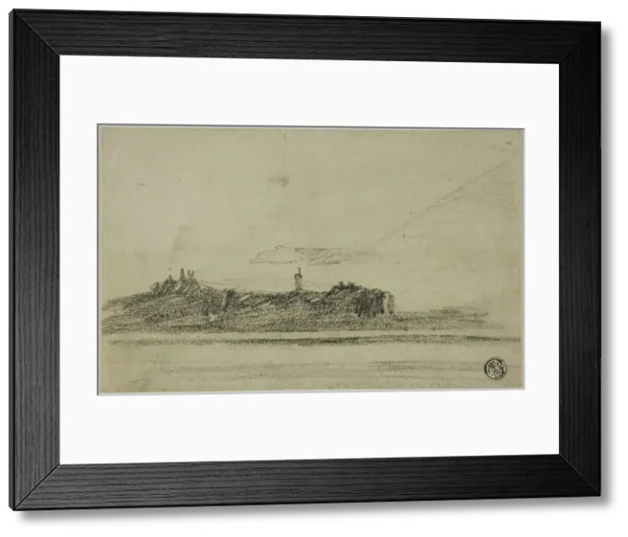 Framed Print : Castle on Shore, n.d. Creator: Thomas Girtin Framed Print : Castle on Shore, n.d. Creator: Thomas Girtin