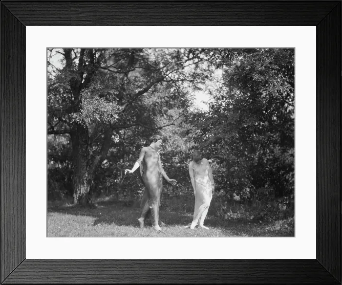 Framed Print : Wanger, Beatrice, Miss, and Miss Marian Berenger, 1918 or 1919. Creator: Arnold Genthe Framed Print : Wanger, Beatrice, Miss, and Miss Marian Berenger, 1918 or 1919. Creator: Arnold Genthe