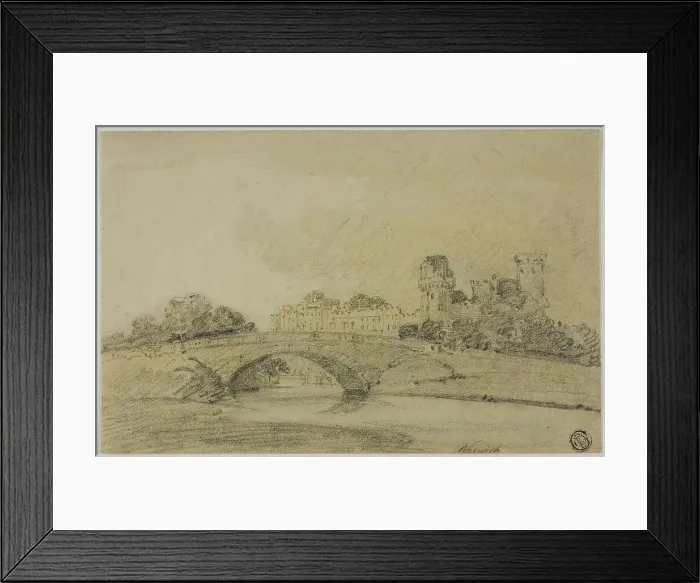 Framed Print : Warwick Castle, n.d. Creator: Thomas Girtin Framed Print : Warwick Castle, n.d. Creator: Thomas Girtin