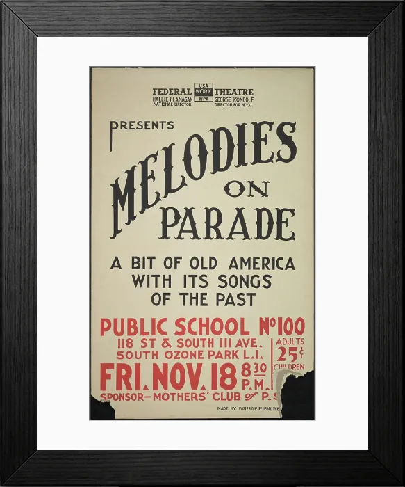Framed Print : Melodies on Parade, New York, [1930s]. Creator: Unknown