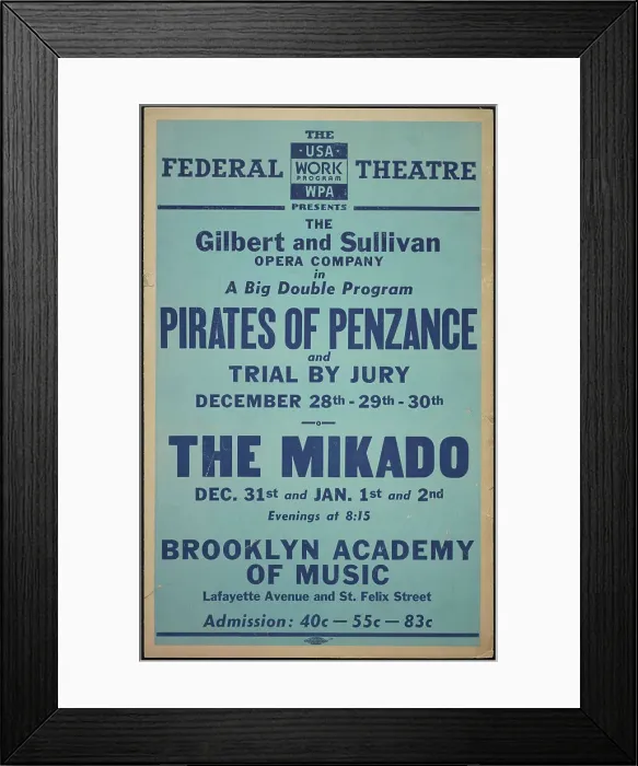 Framed Print : Pirates of Penzance, New York, [1930s]. Creator: Unknown