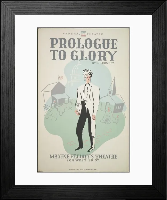 Framed Print : Prologue to Glory 2, New York, 1938. Creator: Unknown