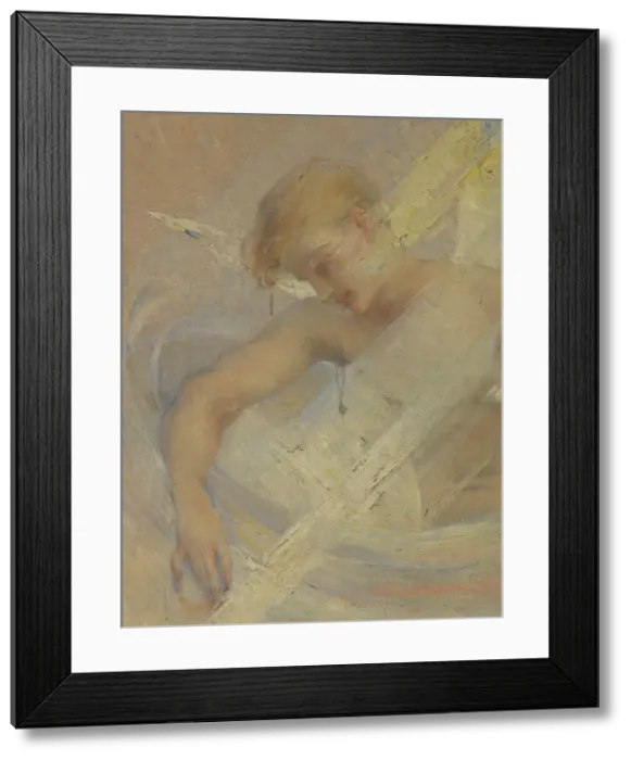 Framed Print : Parmi les astres (L'Air), c.1905. Creator: Adrien Moreau-Neret Framed Print : Parmi les astres (L'Air), c.1905. Creator: Adrien Moreau-Neret