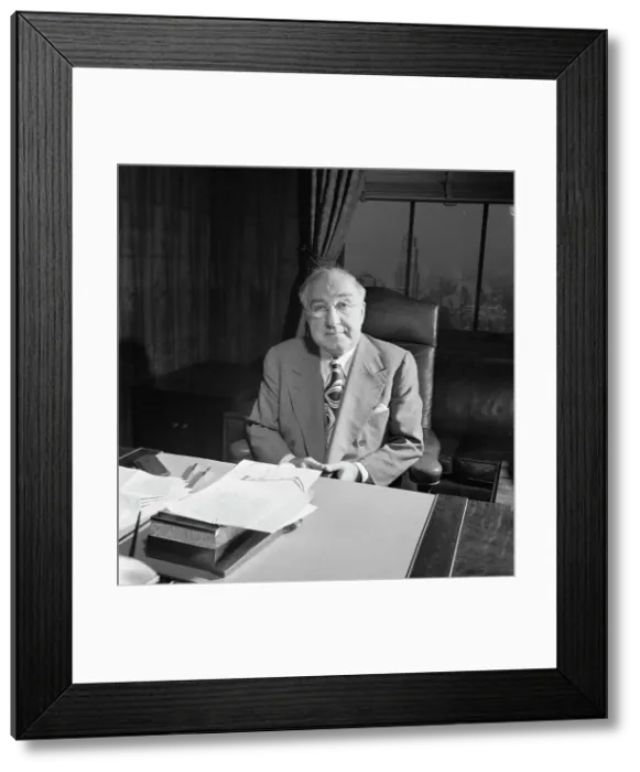 Framed Print : Portrait of James Petrillo in his office, New York, N.Y. ca. Feb. 1947. Creator: William Paul Gottlieb Framed Print : Portrait of James Petrillo in his office, New York, N.Y. ca. Feb. 1947. Creator: William Paul Gottlieb
