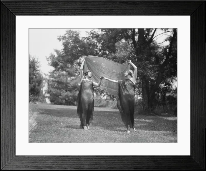 Framed Print : Wanger, Beatrice, Miss, and Miss Solveig Hornbeck, 1921 June 21. Creator: Arnold Genthe Framed Print : Wanger, Beatrice, Miss, and Miss Solveig Hornbeck, 1921 June 21. Creator: Arnold Genthe