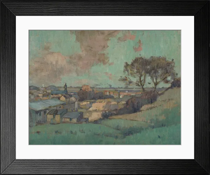 Framed Print : Esquisse pour la mairie de Noisy-le-Sec : Vue de Noisy-le-Sec, c.1907. Creator: Jean Constant Pape Framed Print : Esquisse pour la mairie de Noisy-le-Sec : Vue de Noisy-le-Sec, c.1907. Creator: Jean Constant Pape