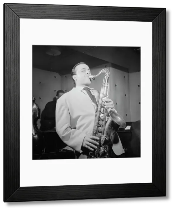 Framed Print : Portrait of Flip Phillips, Three Deuces, New York, N.Y. ca. June 1947. Creator: William Paul Gottlieb Framed Print : Portrait of Flip Phillips, Three Deuces, New York, N.Y. ca. June 1947. Creator: William Paul Gottlieb