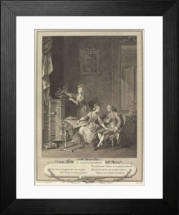 Framed Print : L'occupation. Creator: Charles Louis Lingée Framed Print : L'occupation. Creator: Charles Louis Lingée