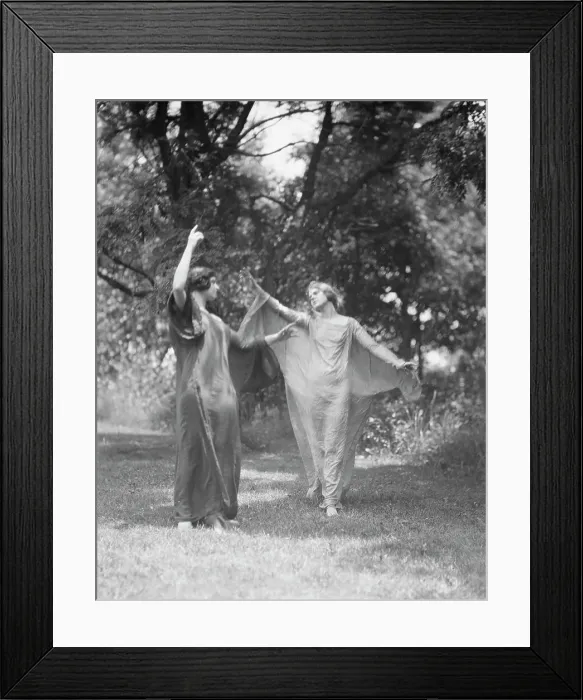 Framed Print : Wanger, Beatrice, Miss, and Miss Solveig Hornbeck, 1921 June 21. Creator: Arnold Genthe Framed Print : Wanger, Beatrice, Miss, and Miss Solveig Hornbeck, 1921 June 21. Creator: Arnold Genthe