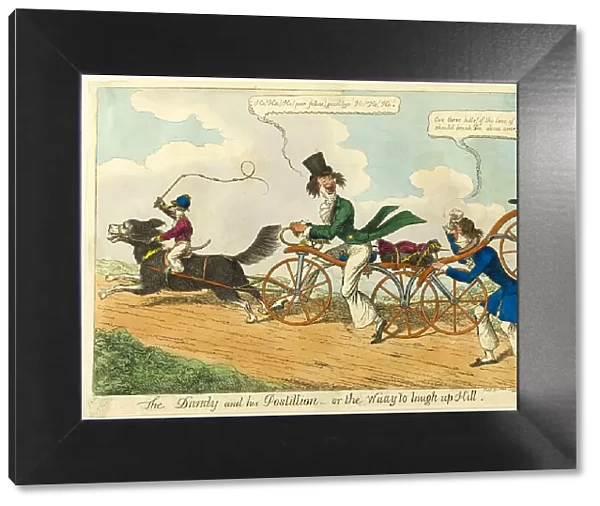 The Dandy and His Postillion - or the Waay to Laugh Up Hill, 1819. Creator: William Heath