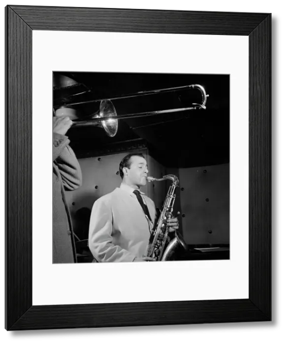 Framed Print : Portrait of Flip Phillips, Three Deuces, New York, N.Y. ca. June 1947. Creator: William Paul Gottlieb Framed Print : Portrait of Flip Phillips, Three Deuces, New York, N.Y. ca. June 1947. Creator: William Paul Gottlieb