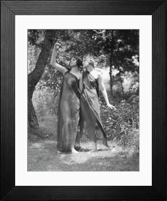Framed Print : Wanger, Beatrice, Miss, and Miss Solveig Hornbeck, 1921 June 21. Creator: Arnold Genthe Framed Print : Wanger, Beatrice, Miss, and Miss Solveig Hornbeck, 1921 June 21. Creator: Arnold Genthe