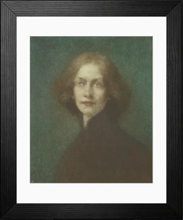 Framed Print : Portrait de femme, c.1908. Creator: Eugene Loup Framed Print : Portrait de femme, c.1908. Creator: Eugene Loup