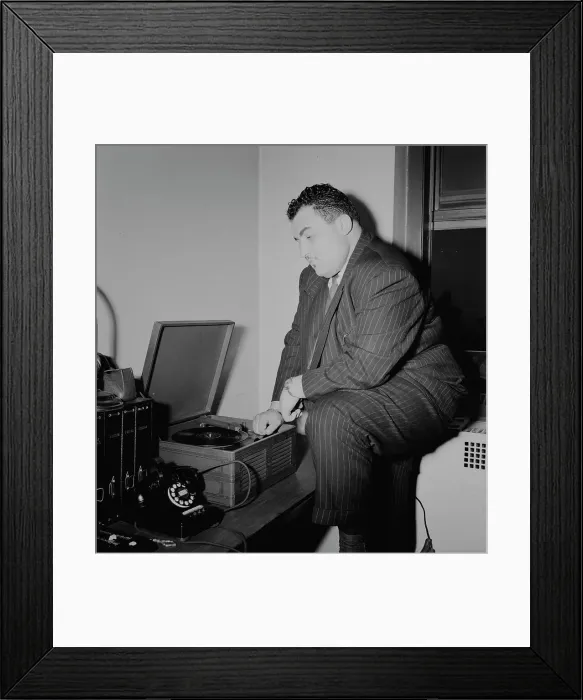 Framed Print : Portrait of Teddy Reig, New York, N.Y. 1946. Creator: William Paul Gottlieb Framed Print : Portrait of Teddy Reig, New York, N.Y. 1946. Creator: William Paul Gottlieb