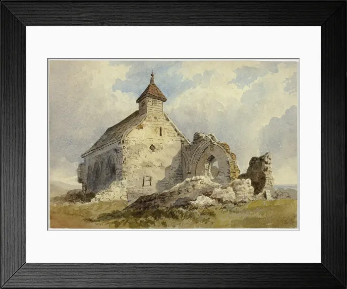 Framed Print : Chapel Ruins, 1872. Creator: Charles John Hills Framed Print : Chapel Ruins, 1872. Creator: Charles John Hills