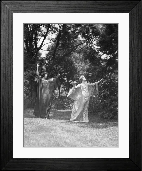 Framed Print : Wanger, Beatrice, Miss, and Miss Solveig Hornbeck, 1921 June 21. Creator: Arnold Genthe Framed Print : Wanger, Beatrice, Miss, and Miss Solveig Hornbeck, 1921 June 21. Creator: Arnold Genthe