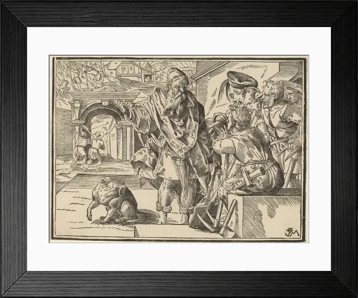 Framed Print : Christ Tells His Disciples of the Last Judgment, published 1630. Creator: Christoph Maurer Framed Print : Christ Tells His Disciples of the Last Judgment, published 1630. Creator: Christoph Maurer