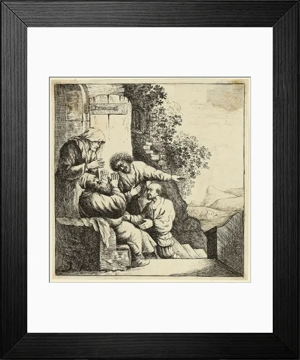 Framed Print : Joseph's Coat Brought to Jacob, 18th c. Creator: David Deuchar Framed Print : Joseph's Coat Brought to Jacob, 18th c. Creator: David Deuchar