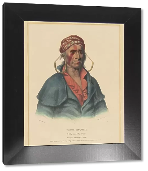 Payta Kootha, a Shawnee Warrior, 1836. Creator: Albert Newsam