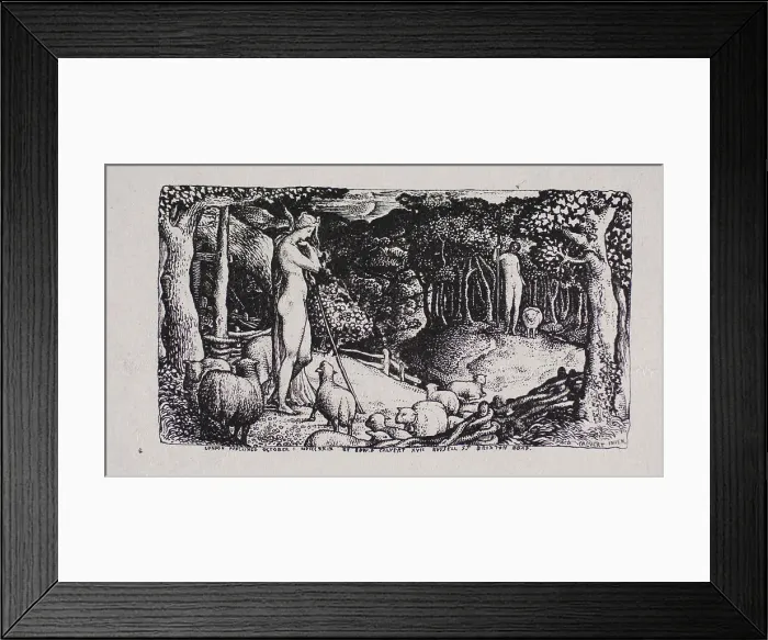 Framed Print : Ideal Pastoral Life, n.d. Creator: Edward Calvert Framed Print : Ideal Pastoral Life, n.d. Creator: Edward Calvert