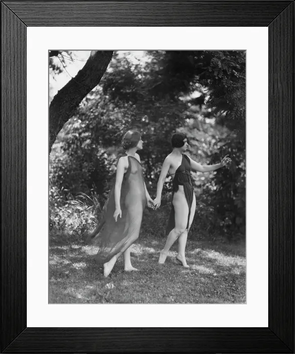 Framed Print : Wanger, Beatrice, Miss, and Miss Solveig Hornbeck, 1921 June 21. Creator: Arnold Genthe Framed Print : Wanger, Beatrice, Miss, and Miss Solveig Hornbeck, 1921 June 21. Creator: Arnold Genthe