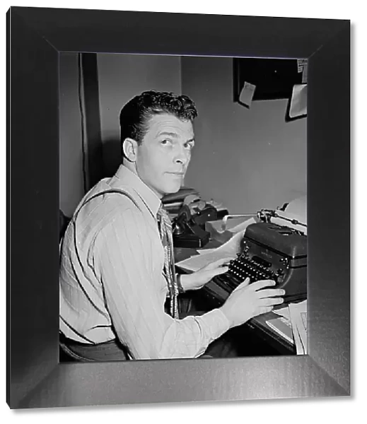 Portrait of Eddie Ronan, Down Beat office, New York, N.Y. ca. Mar. 1947. Creator: William Paul Gottlieb