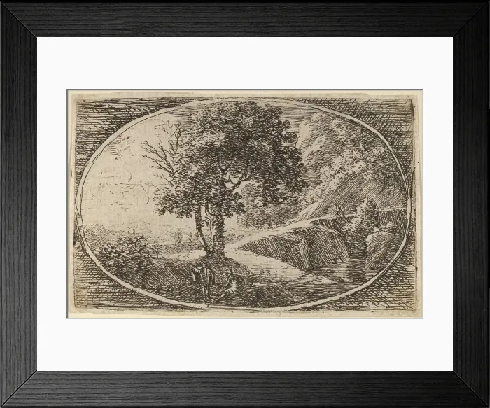 Framed Print : A Winding Road. Creator: Herman van Swanevelt Framed Print : A Winding Road. Creator: Herman van Swanevelt