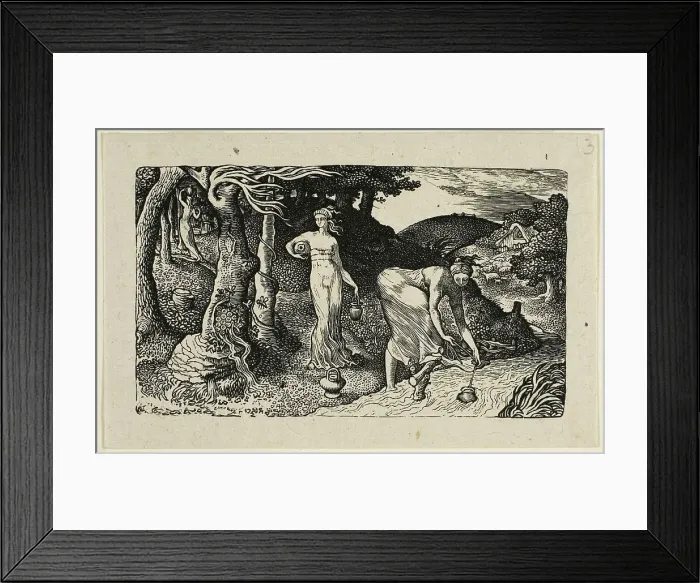 Framed Print : The Brook, n.d. Creator: Edward Calvert Framed Print : The Brook, n.d. Creator: Edward Calvert