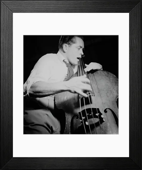 Framed Print : Portrait of Eddie Safranski, New York, N.Y.(?), ca. Jan. 1947. Creator: William Paul Gottlieb Framed Print : Portrait of Eddie Safranski, New York, N.Y.(?), ca. Jan. 1947. Creator: William Paul Gottlieb