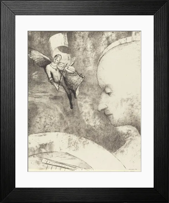 Framed Print : L'Art Celeste (The Celestial Art), 1894. Creator: Odilon Redon Framed Print : L'Art Celeste (The Celestial Art), 1894. Creator: Odilon Redon