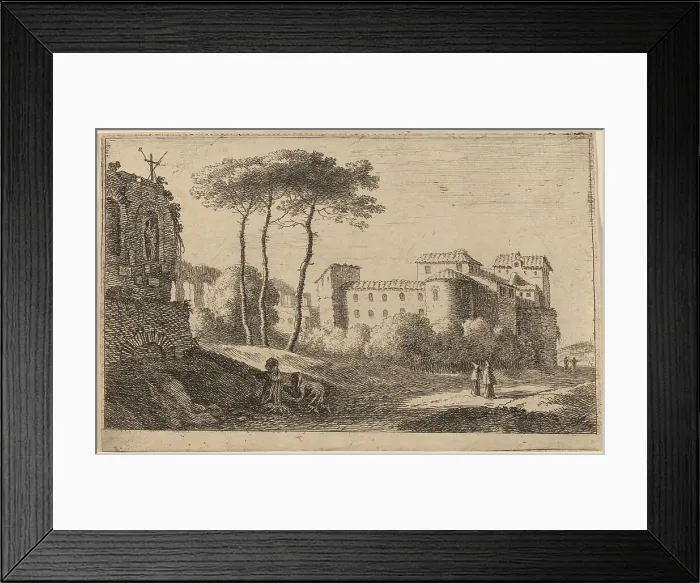 Framed Print : View of the Church Quattro Santi Coronati'. Creator: Herman van Swanevelt. View of the Church Quattro Santi Coronati'. Creator: Herman van Swanevelt Framed Print : View of the Church Quattro Santi Coronati'. Creator: Herman van Swanevelt. View of the Church Quattro Santi Coronati'. Creator: Herman van Swanevelt