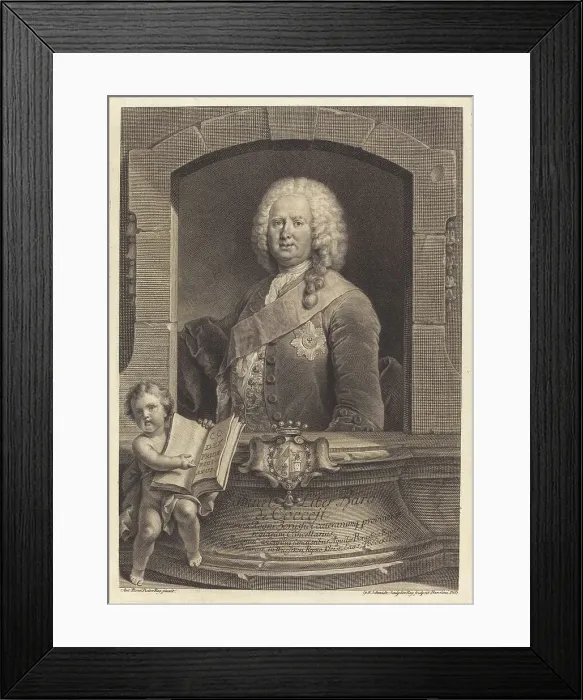 Framed Print : Samuel Liber Baro de Cocceji, 1751. Creator: Georg Friedrich Schmidt Framed Print : Samuel Liber Baro de Cocceji, 1751. Creator: Georg Friedrich Schmidt
