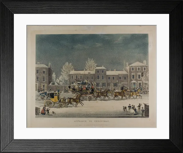 Framed Print : Approach to Christmas, n.d. Creator: George Hunt Framed Print : Approach to Christmas, n.d. Creator: George Hunt